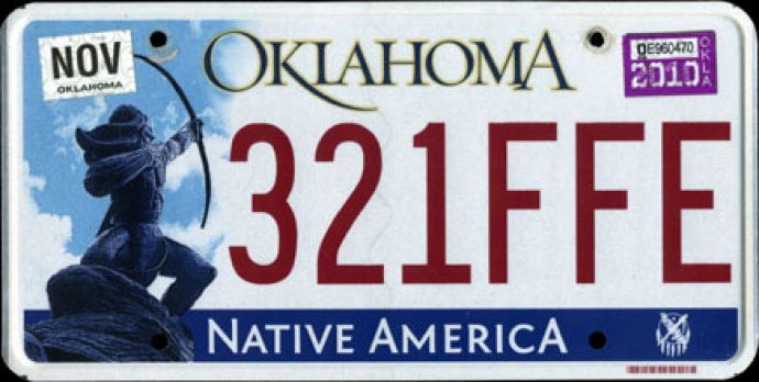 Oklahoma nummerplader