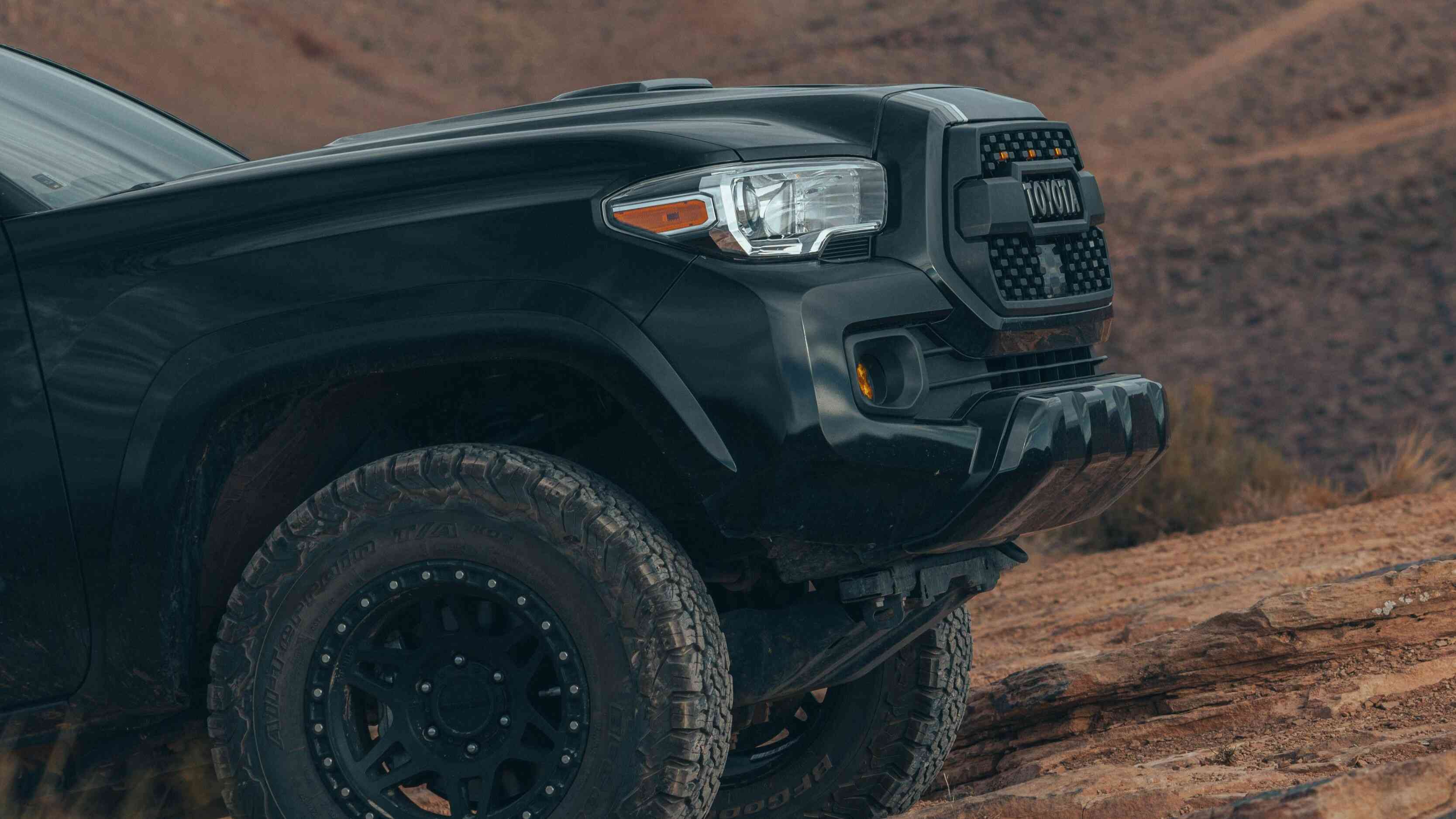 Close up of Toyota Tacoma