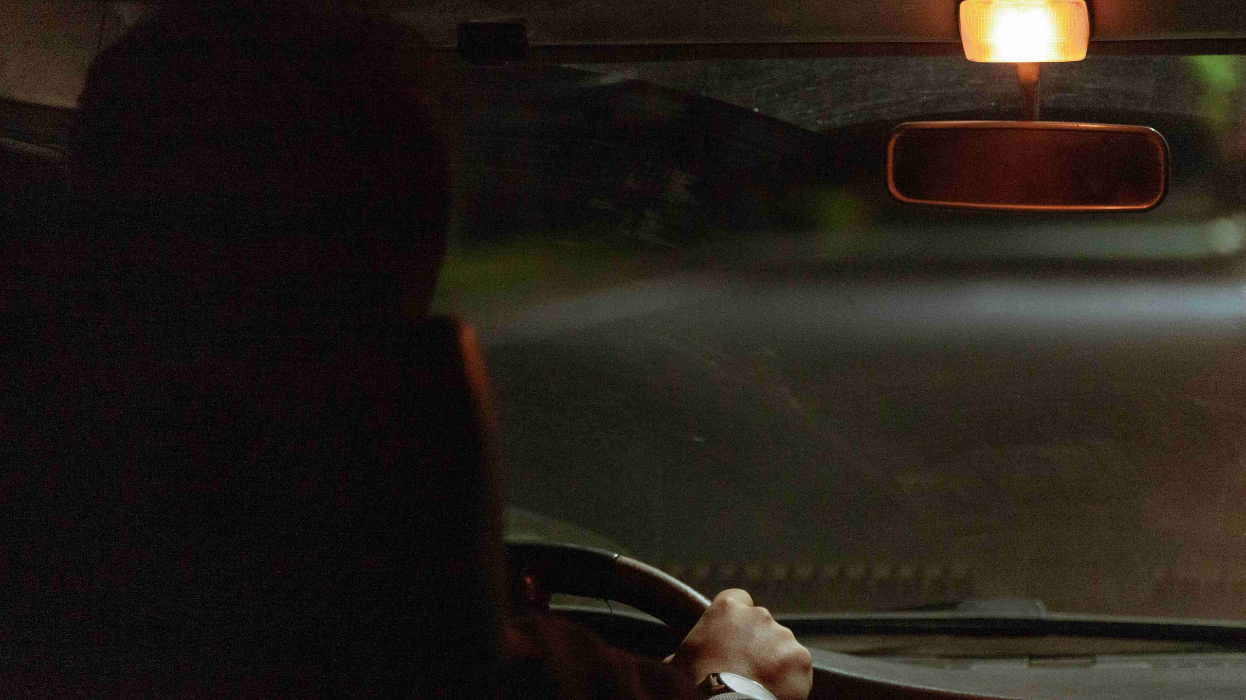 Person Driving At Night