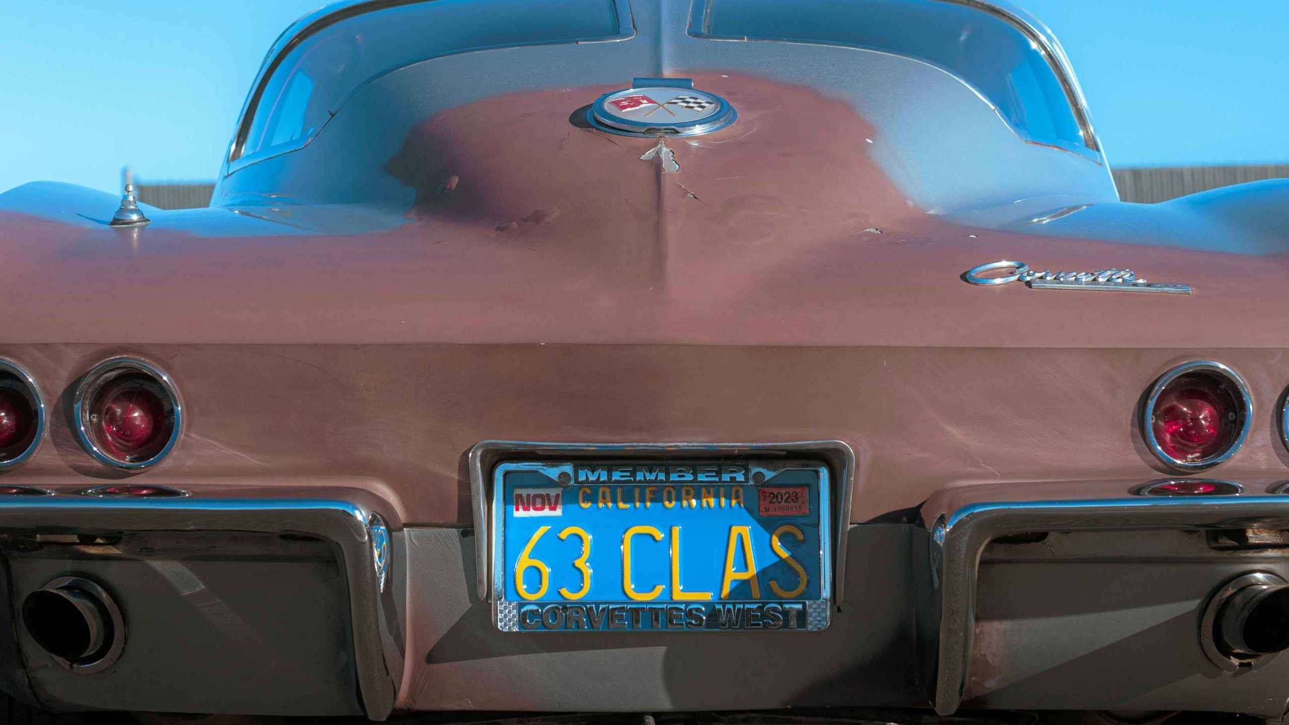 Rear View Photo of a Car